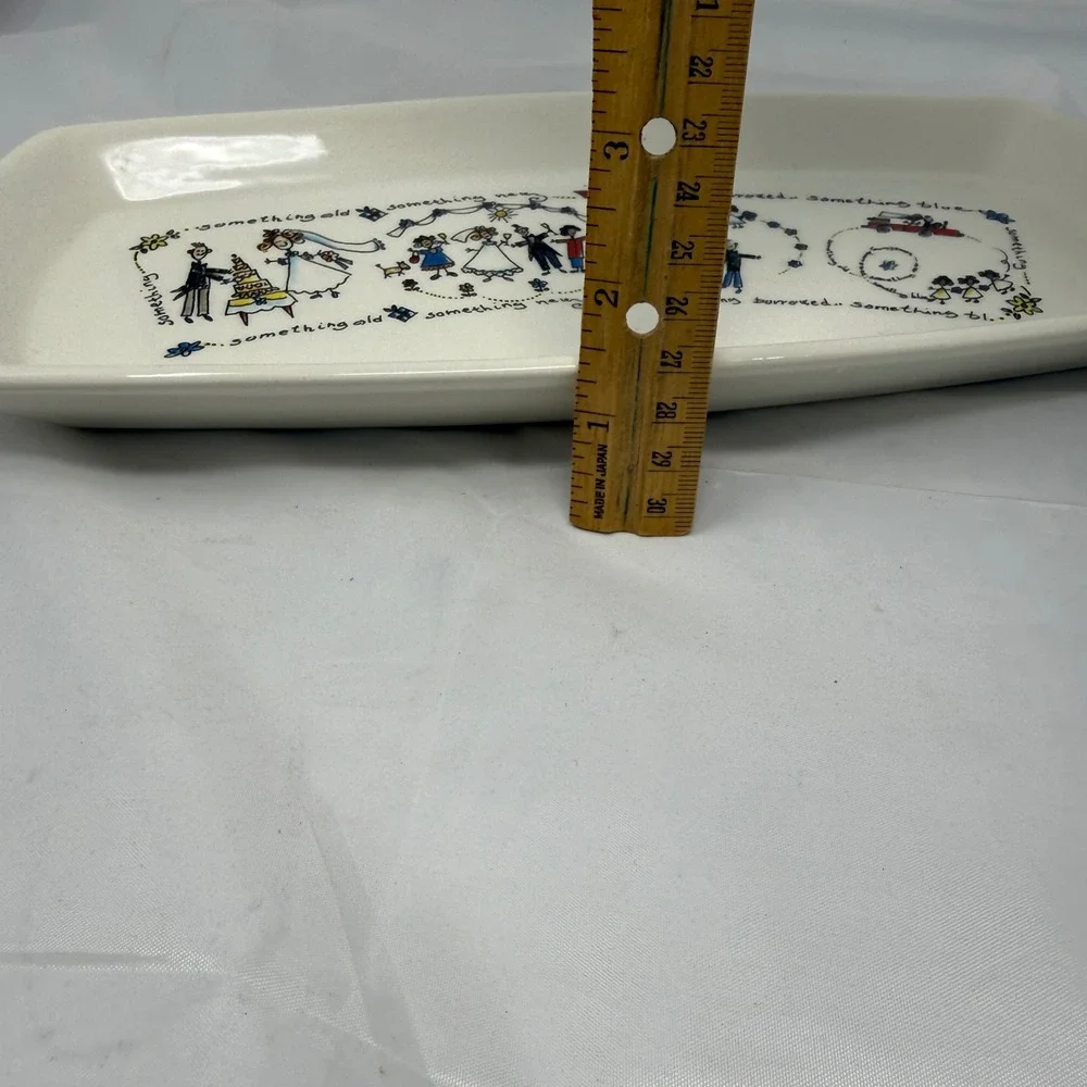 Spose Made in Italy Wedding Something Old Something New Ceramic Serving Platter